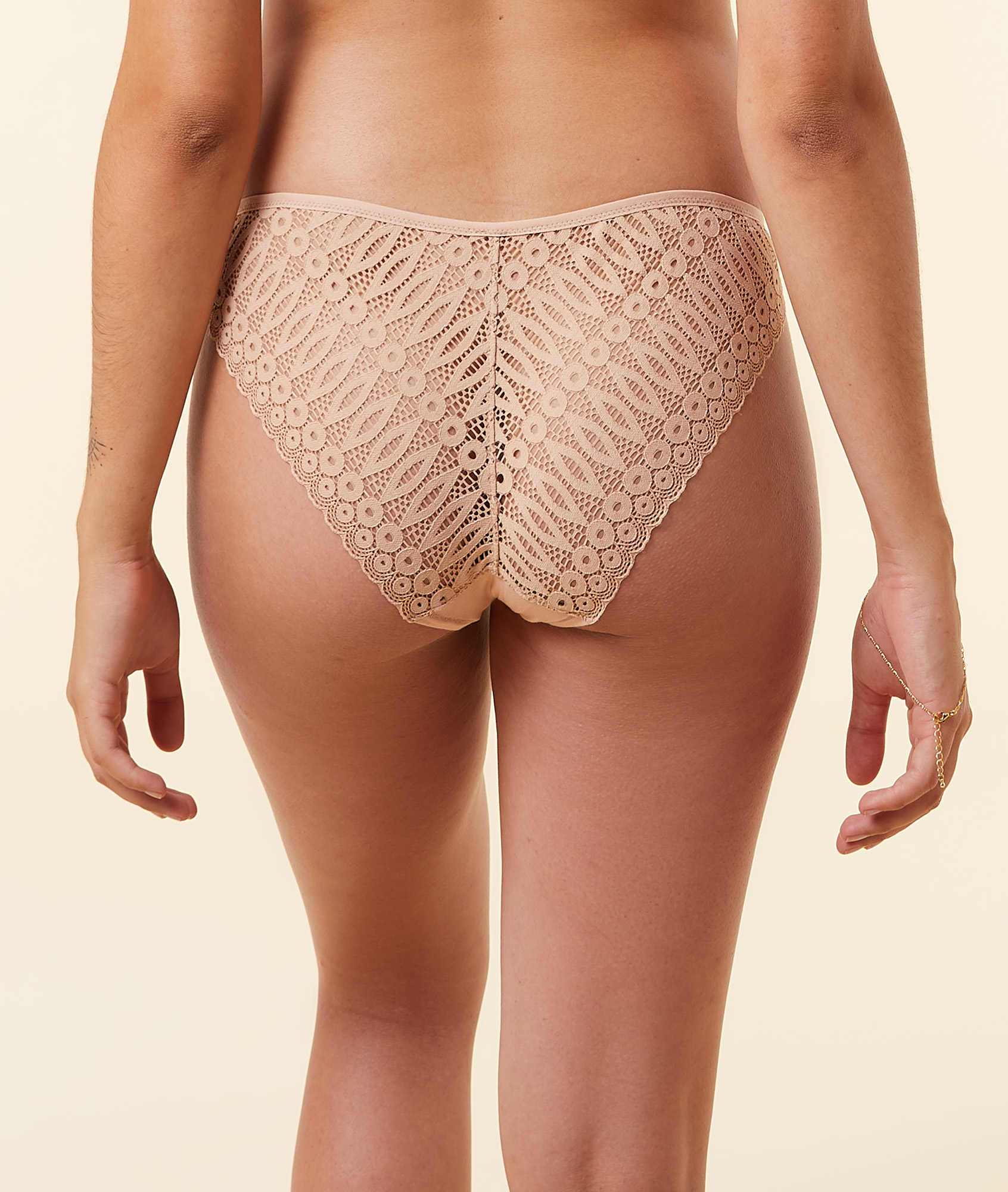 Culotte en coton biologique et dentelle