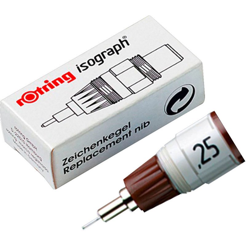 Pointe de rechange pour isograph 0,25 mm