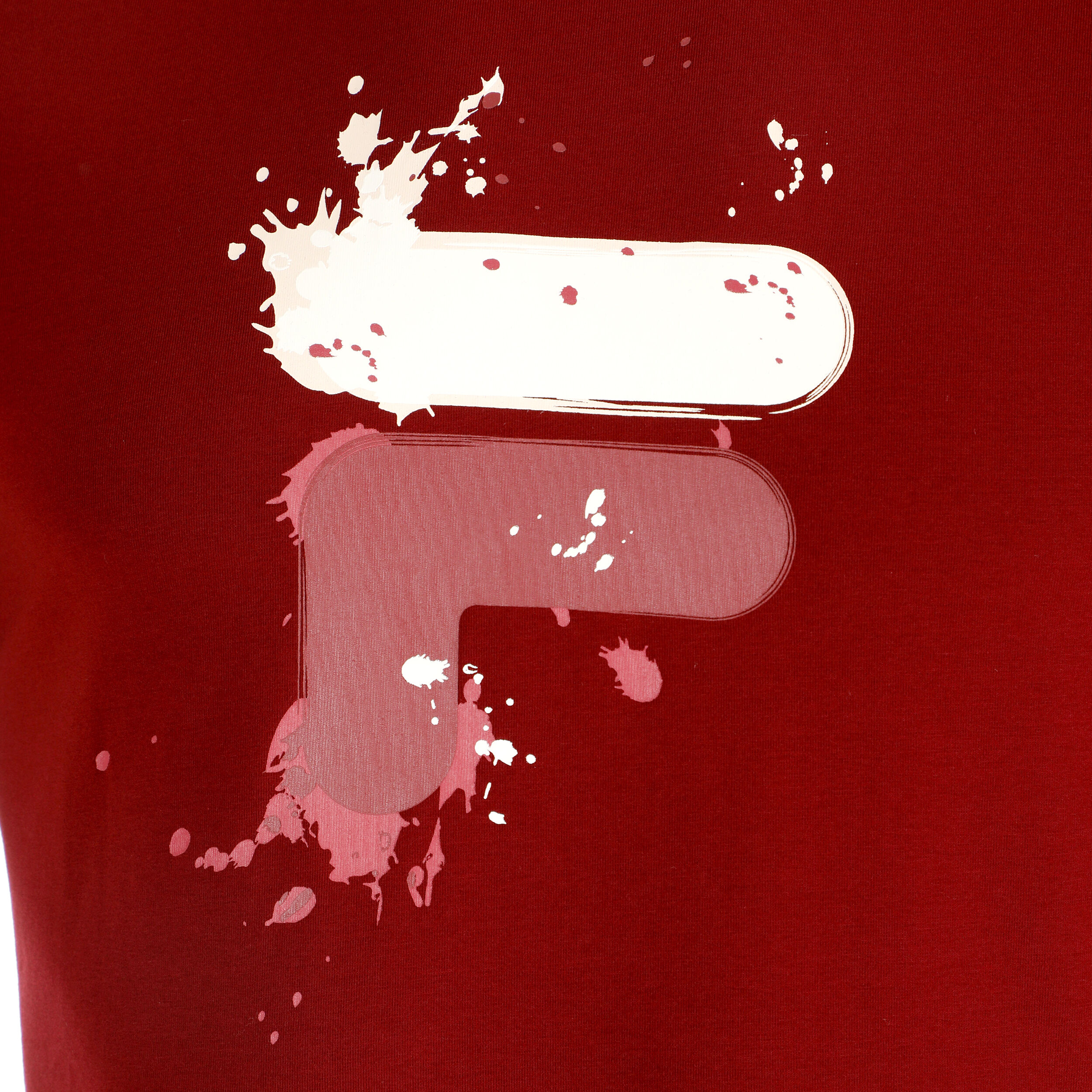 Fila Nevio T-shirt Hommes - Rouge Foncé