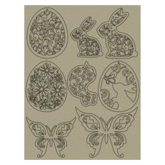 Bastelset - Ostern - Shabby