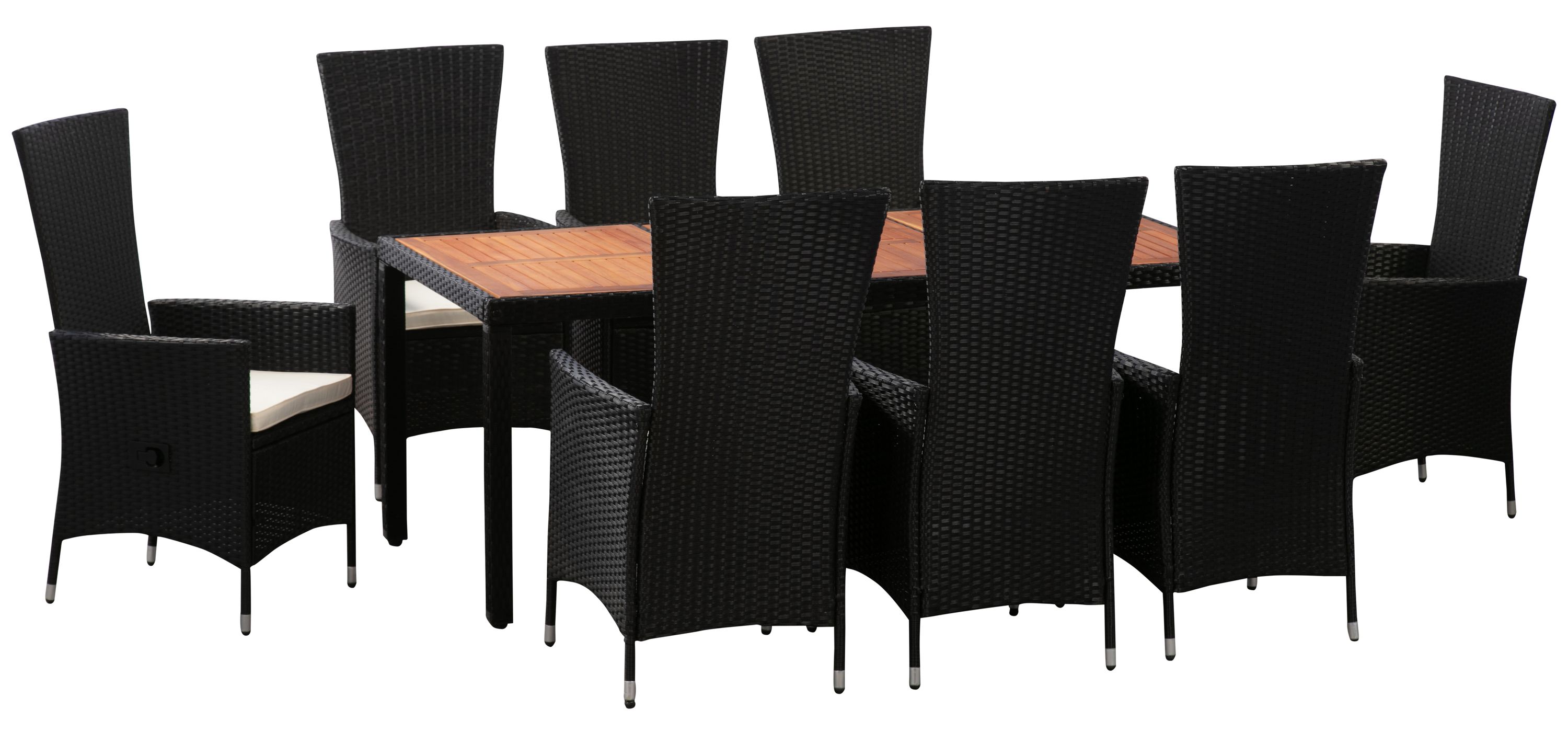 Rattangarnitur ALBA 1 Tisch und 8 Stühle