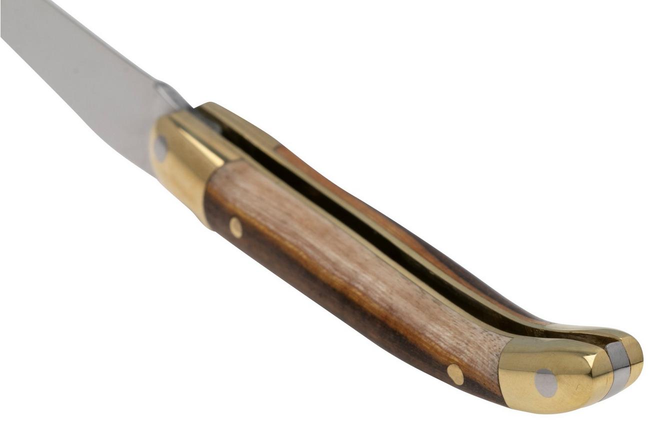 Forge de Laguiole LA127PI Pistachio Wood, gepolijst, Laguiole zakmes, 7 cm