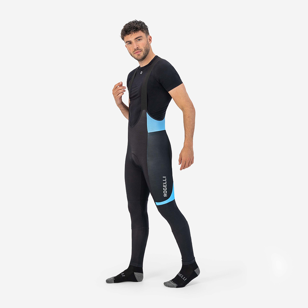 Rogelli Collant Fuse II Bibtights Sort/Blå
