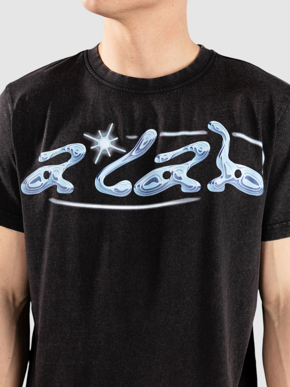 A.LAB Iridescent T-Shirt washed black