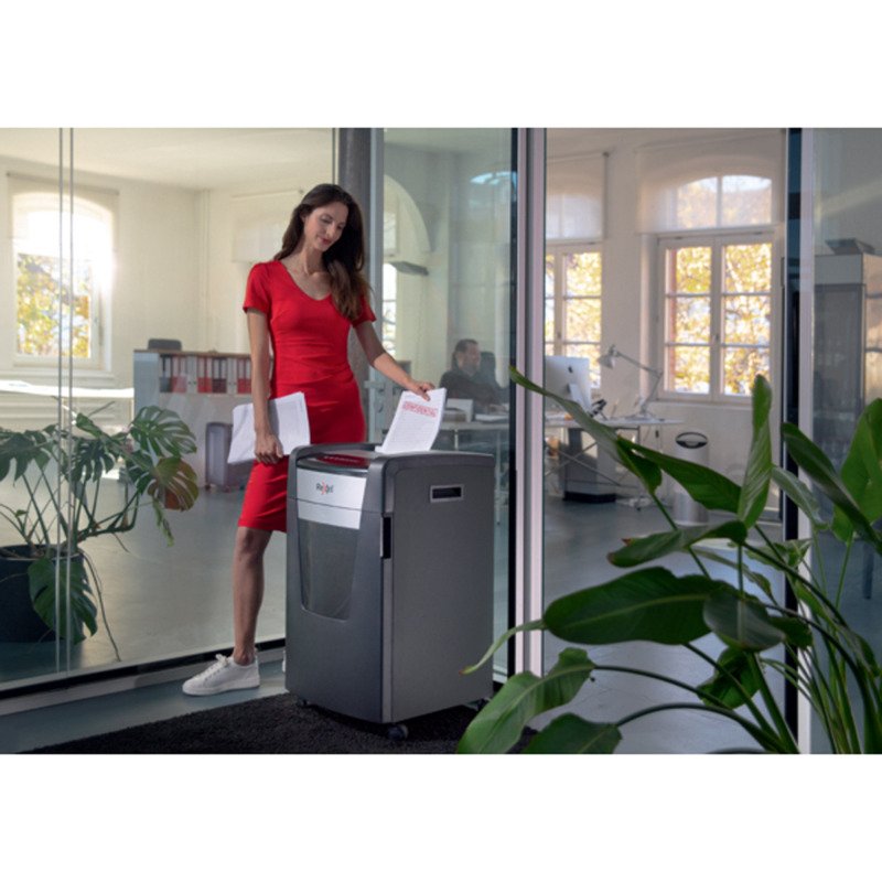 Destructeur Rexel Momentum Extra XP418+ - coupe croisée