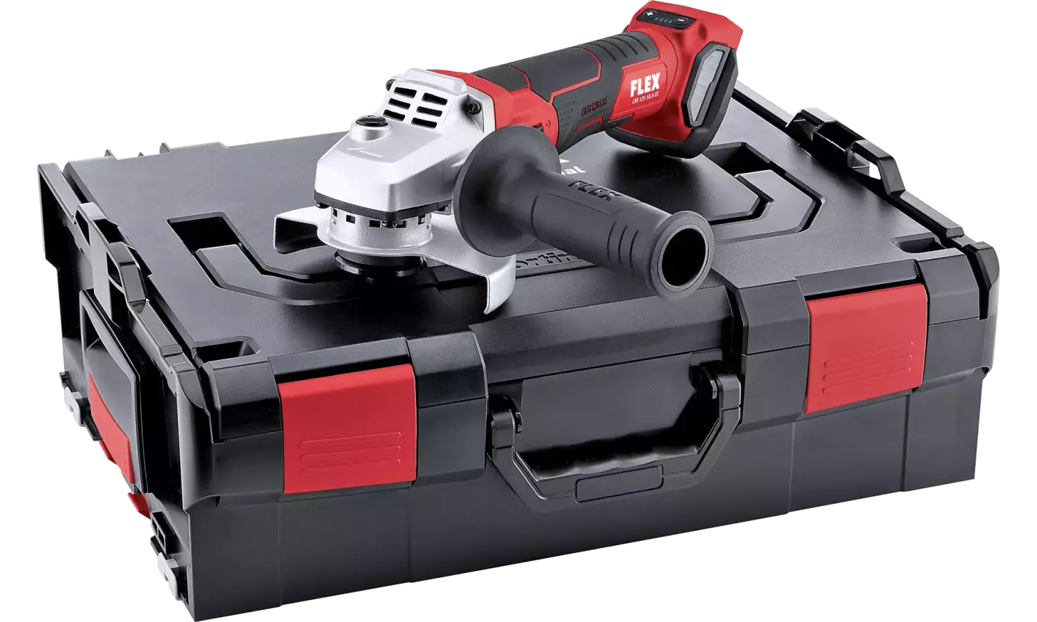 Flex LBE 125 18.0-EC Li-Ion Accu haakse slijper body in L-Boxx - 125mm - variabel - 18V