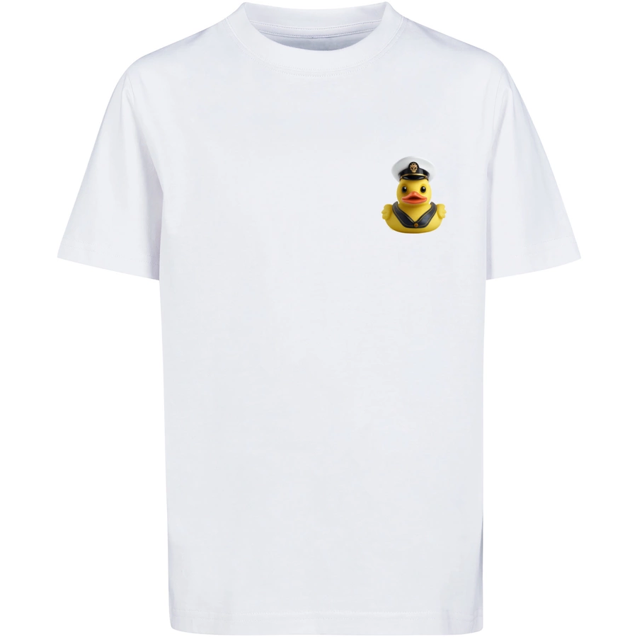 F4NT4STIC T-Shirt Rubber Duck Captain TEE UNISEX weiß