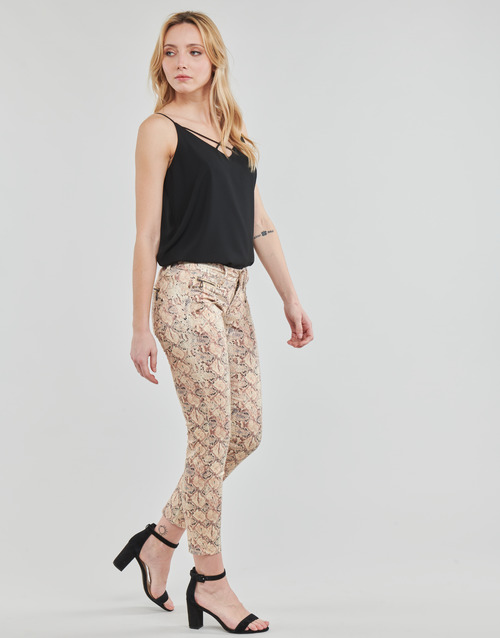 Freeman T.Porter - ALEXA CROPPED REPTILIA Beige / Marrón