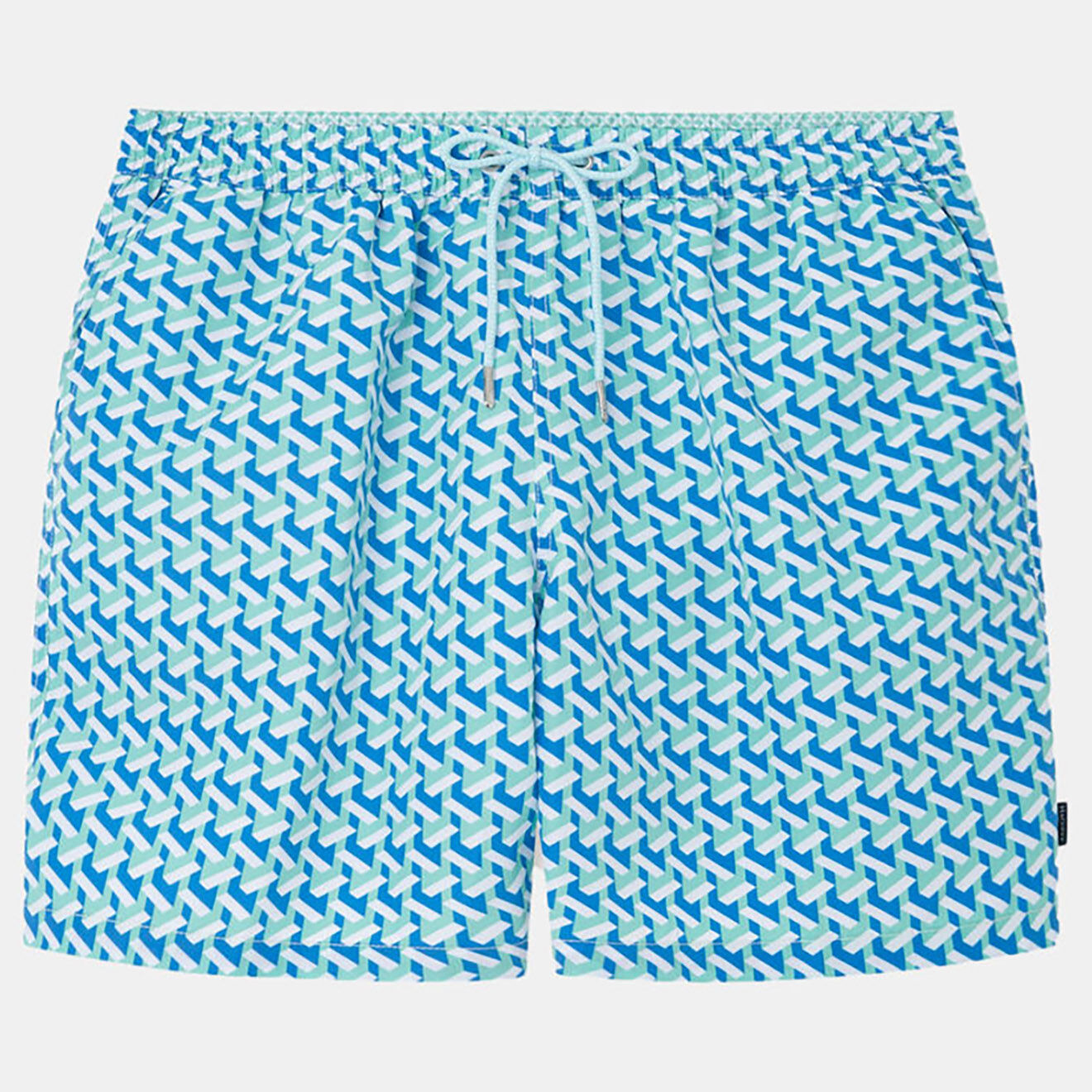 Hackett London Maillot de Bain imprimé bleu/vert