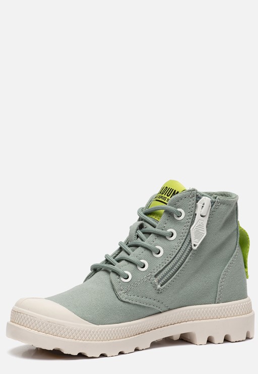 Palladium Veterboots groen Canvas
