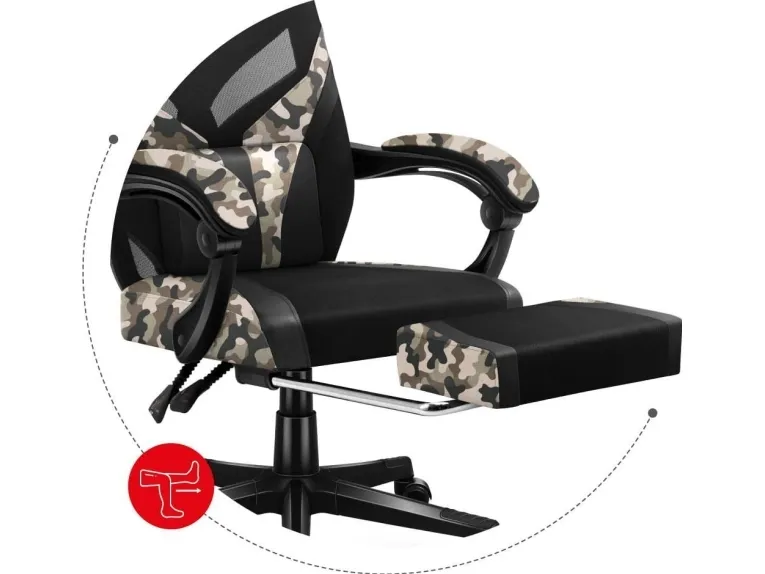 Huzaro Combat 5.0, PC gamingstol, 140 kg, Trådsæde, Ryglæn i net, PC, 610 x 610 mm