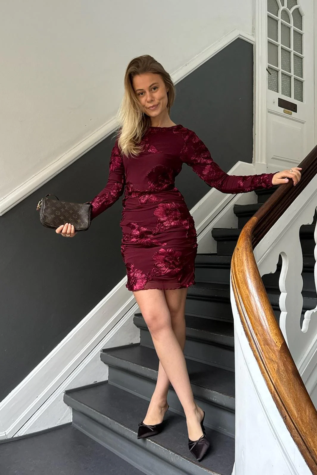 BYIC Majaic Mesh Dress A23773 bordeaux bordeaux
