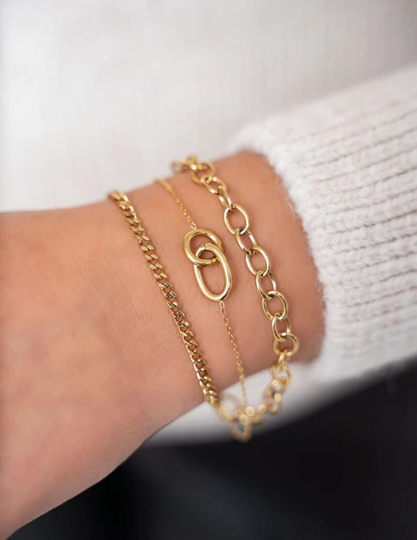 My Jewellery Armband 3 lagen met schakels MJ07698