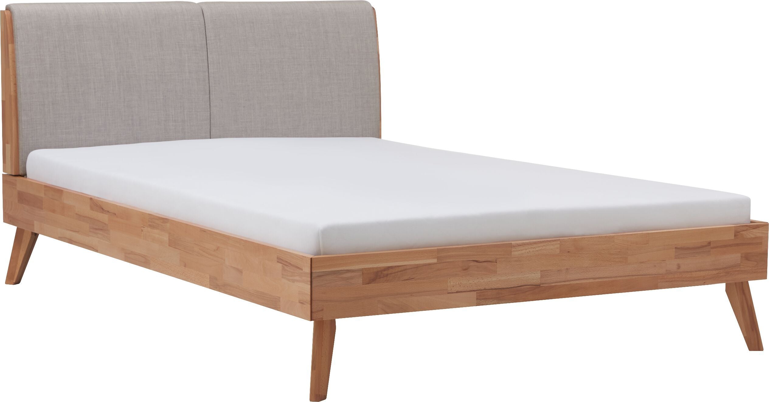 HASENA SIMONE Bett - Kernbuche / B: 140.0 cm x T: 200.0 cm