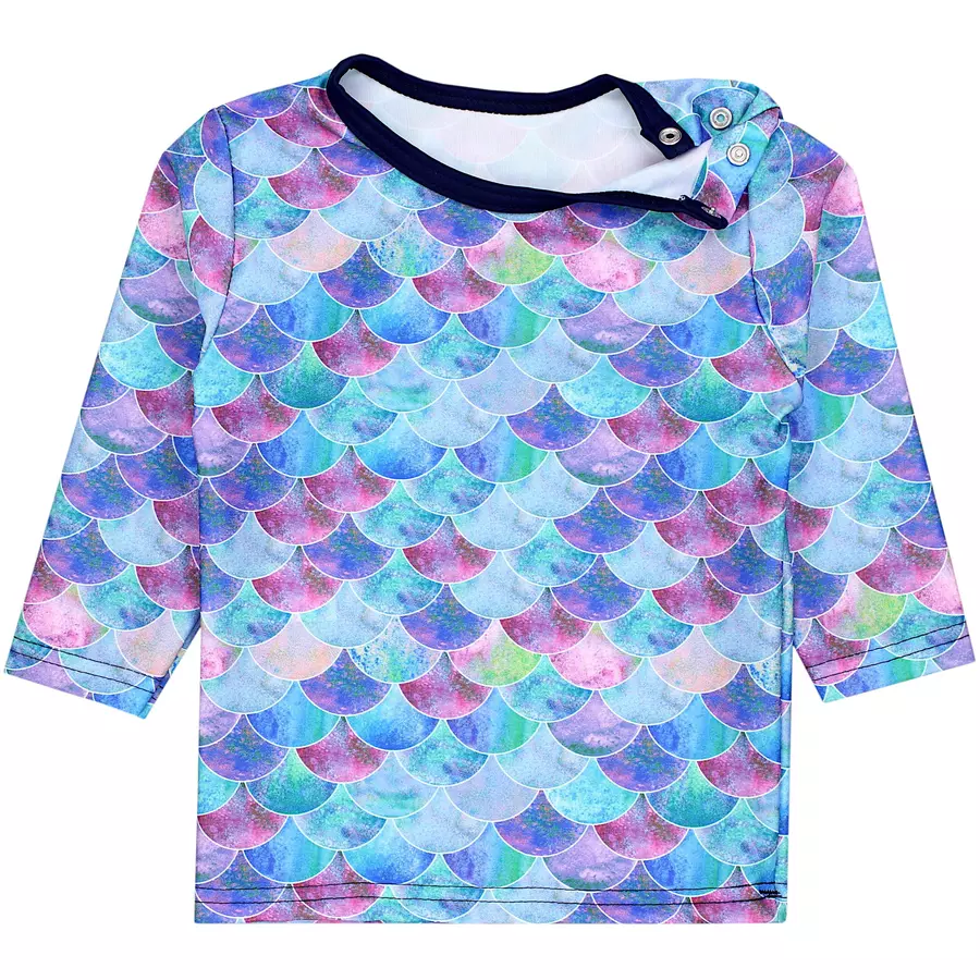 Aquarti Baby Mädchen Zweiteiler Badeanzug Bade-Set Bade T-Shirt Badehose lila