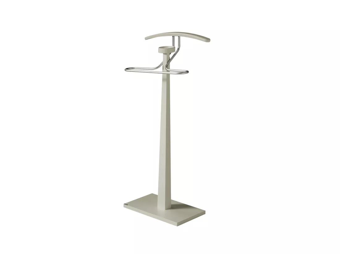 Valet de nuit - H112cm x L46cm x P34cm - hêtre massif taupe - Monolithe