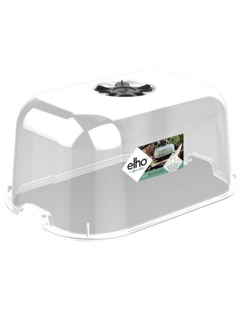 Elho Green Basics Kweekhuis - Kweekbenodigdheden - 23.5x16.5x12.5 cm Transparant S