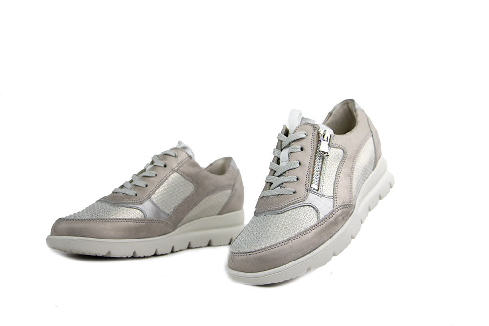 Waldlaufer Sneaker Bruni Stein Platin Taupe