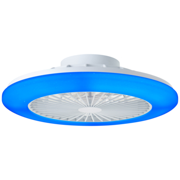 Brilliant plafondventilator Salerno met lamp en RGB functie 40W wit