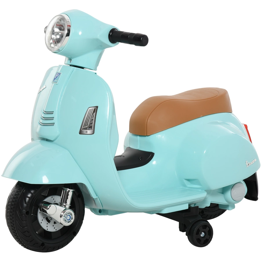 HOMCOM Elektrisches Kindermofa im Vespa Stil grün