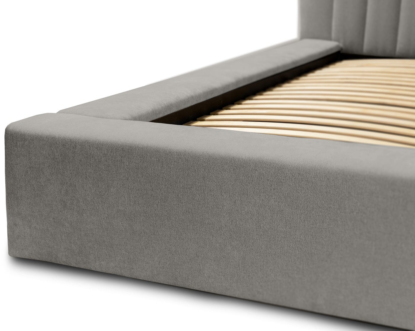 Trae Mobler Como 180 x 200 cm Gestoffeerd Bed Grijs