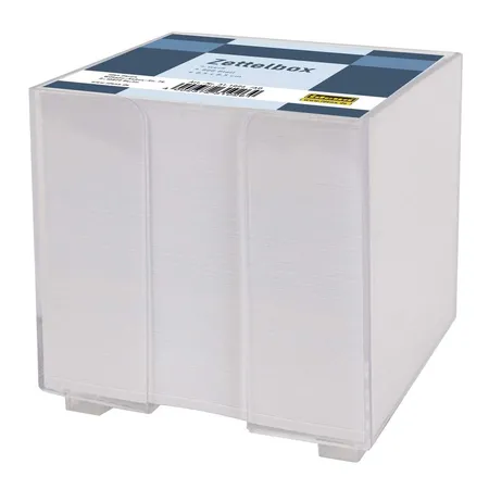 Idena Zettelbox, 800 Blatt, blanko, weiß