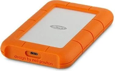LaCie Rugged USB-C STFR5000800 - Harddisk - 5 TB - ekstern (bærbar) - USB 3.1 Gen 1 (USB-C stikforbindelse) - med 2 års Rescue Data Recovery Service Plan