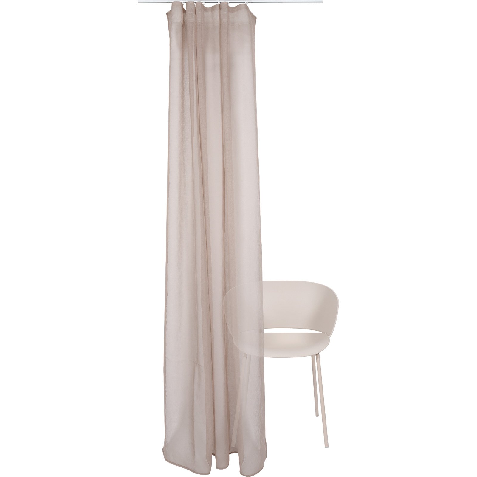 Fertigvorhang Polyester 140 x 260 cm hellbraun