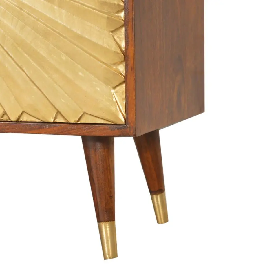 Artisan Furniture Solid hout Manila Gouden Wandkast