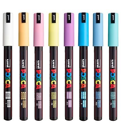 Posca Tuscher - PC-1MR - 8 stk. - Afd?mpede Farver