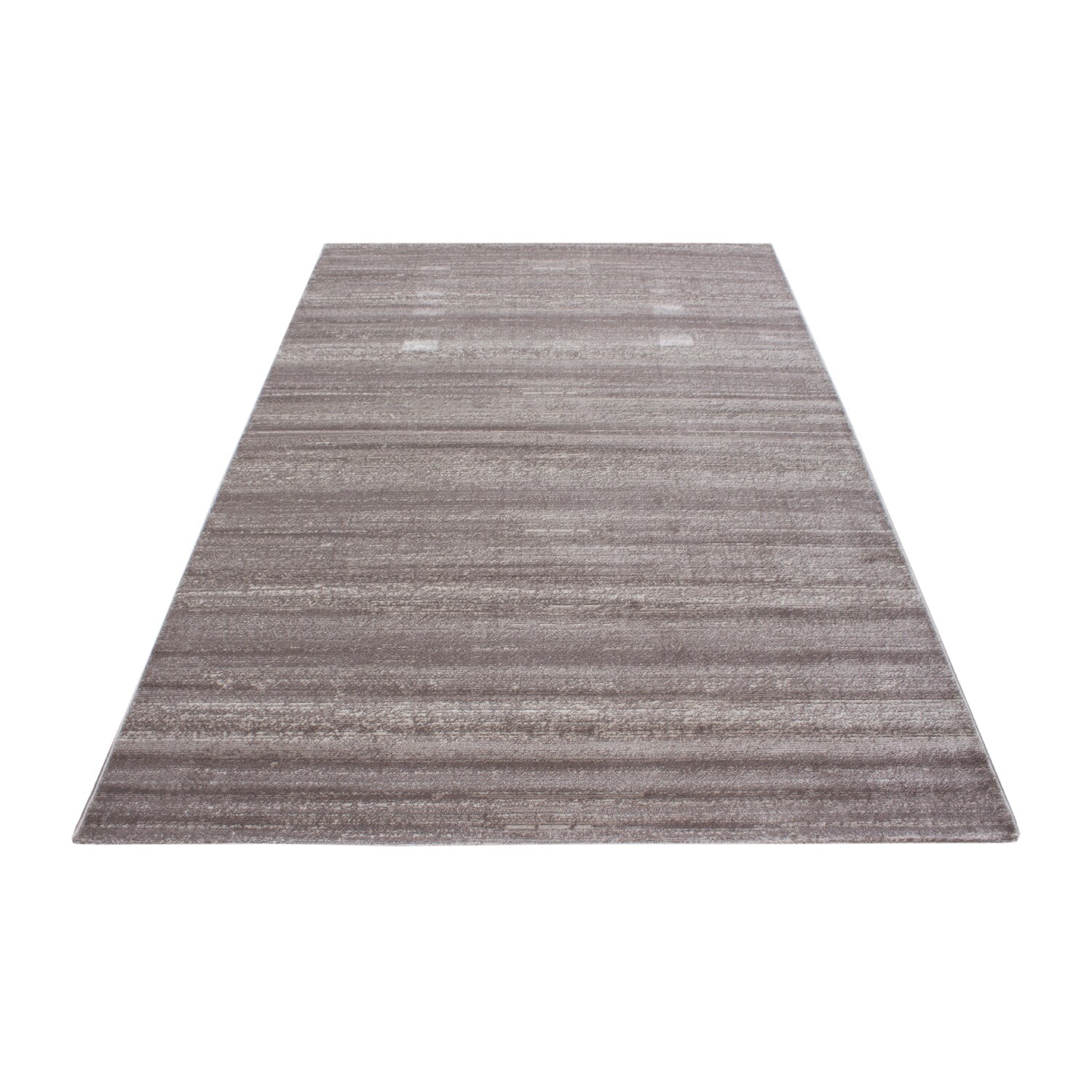 Teppich Kurzflor Modern Wohnzimmer Einfarbig Meliert Uni Pink Beige Grau Lila