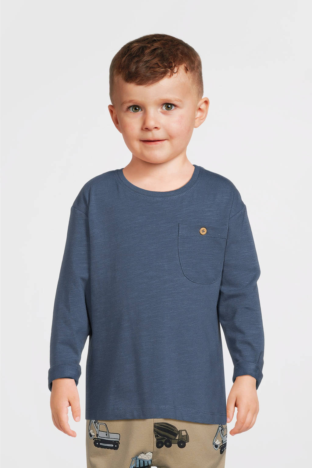 NAME IT longsleeve NMMNELKA grijsblauw