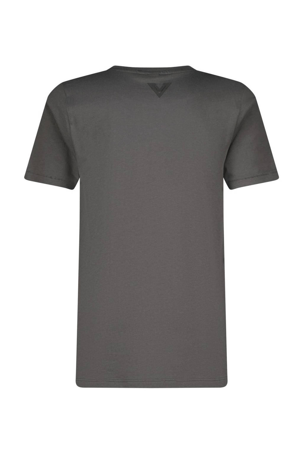 Vingino T-shirt Hifot met printopdruk grijs
