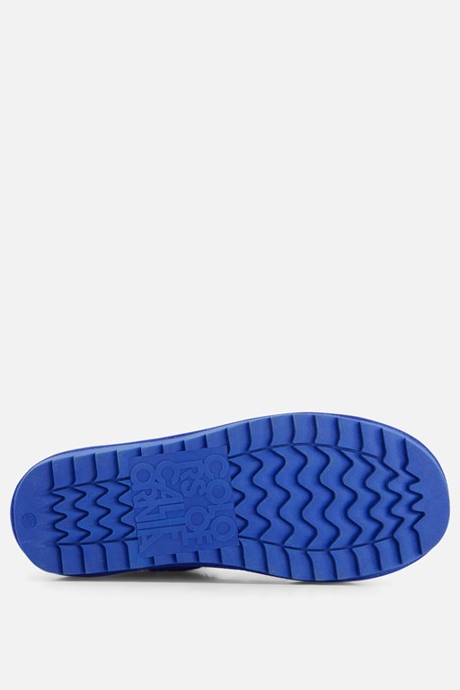Colors of California Enkellaarsjes blauw Suede