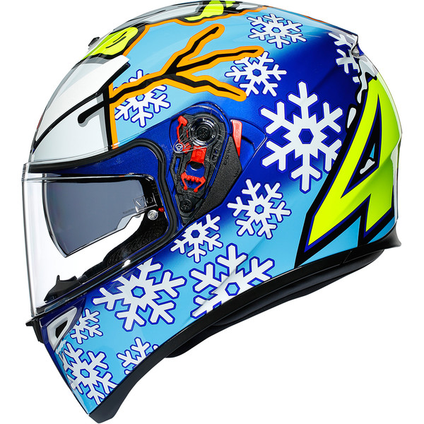 AGV - Casque K3 SV Rossi Winter Test 2016 Bleu / Blanc / Jaune