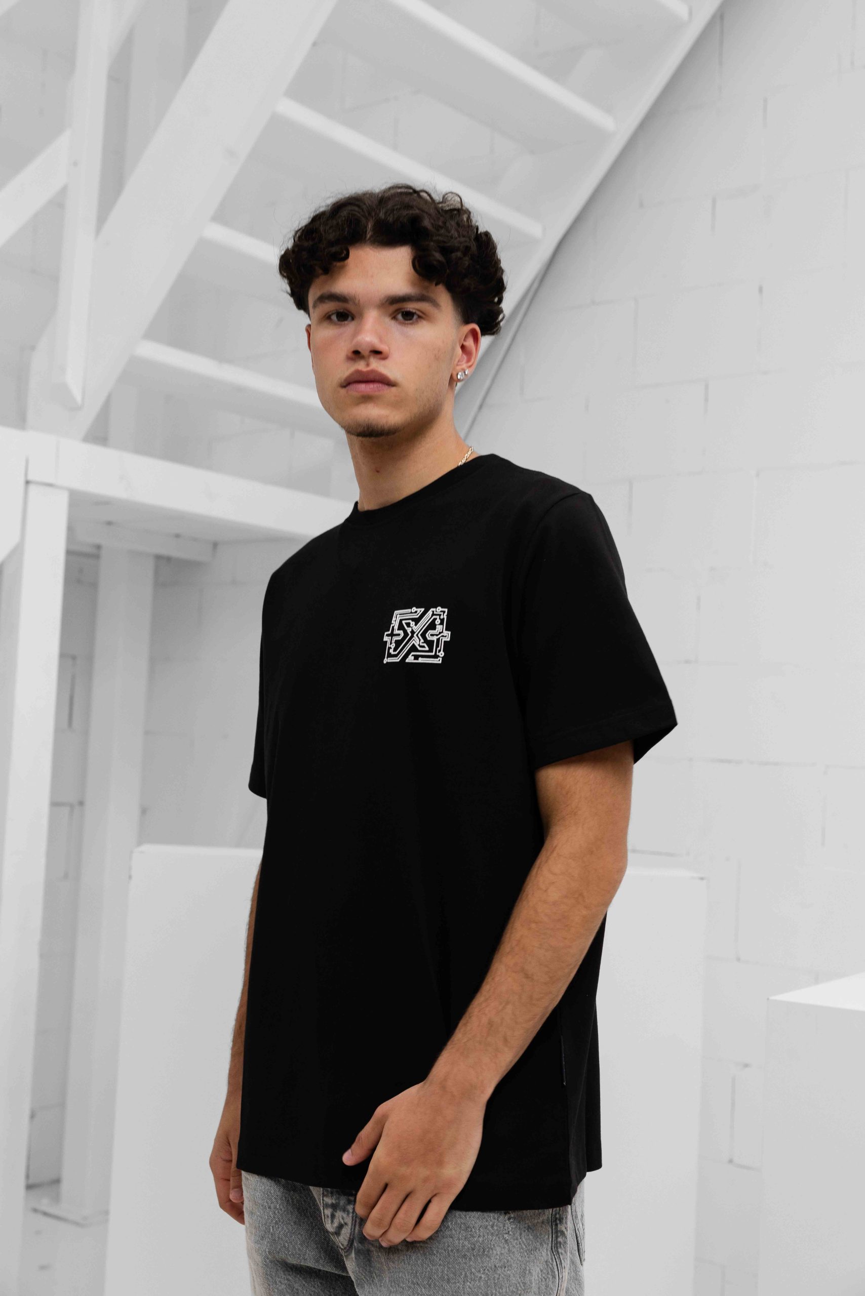XPLCT Hard Disk T-Shirt Heren Zwart