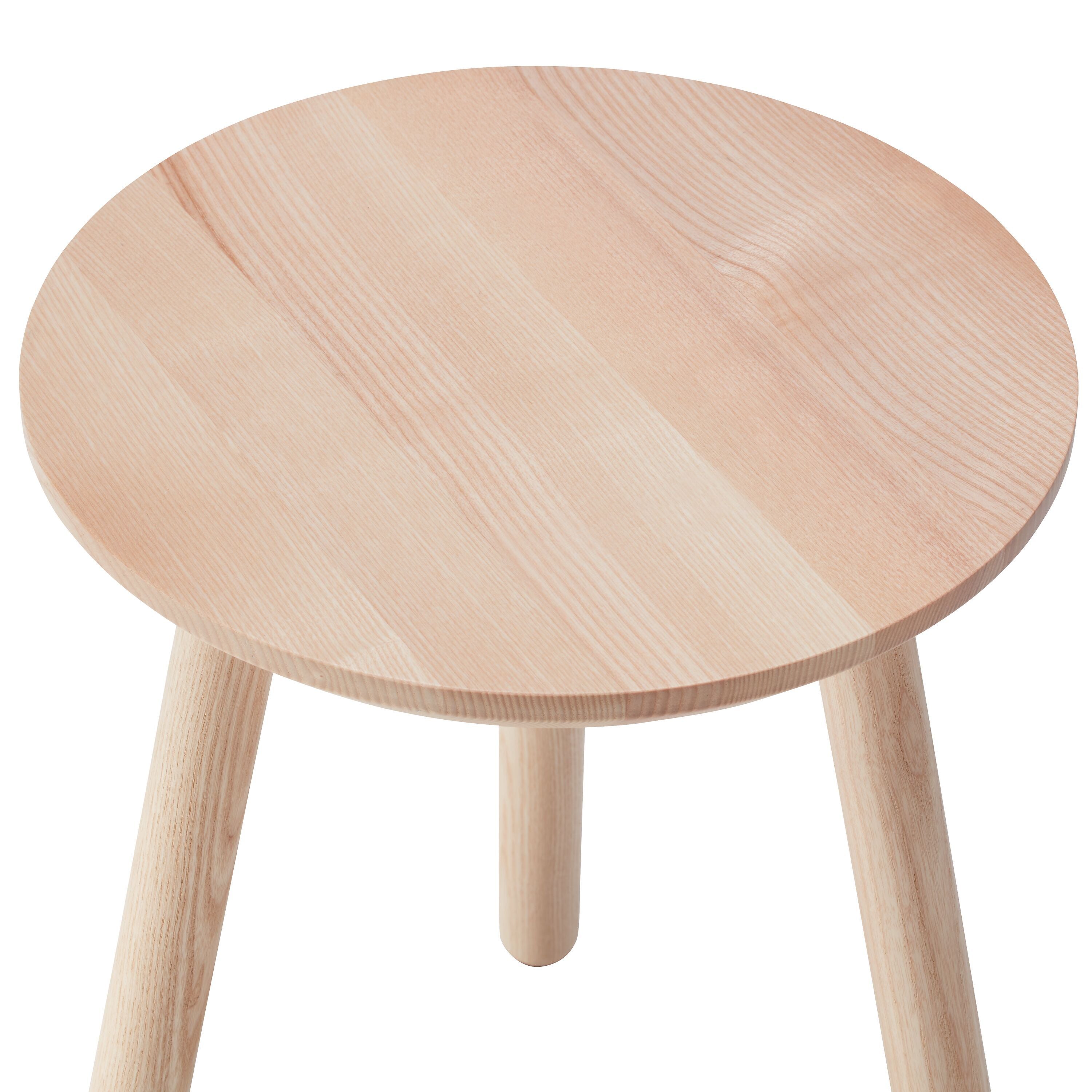 TRIO Hocker - Esche / H: 45.0 cm