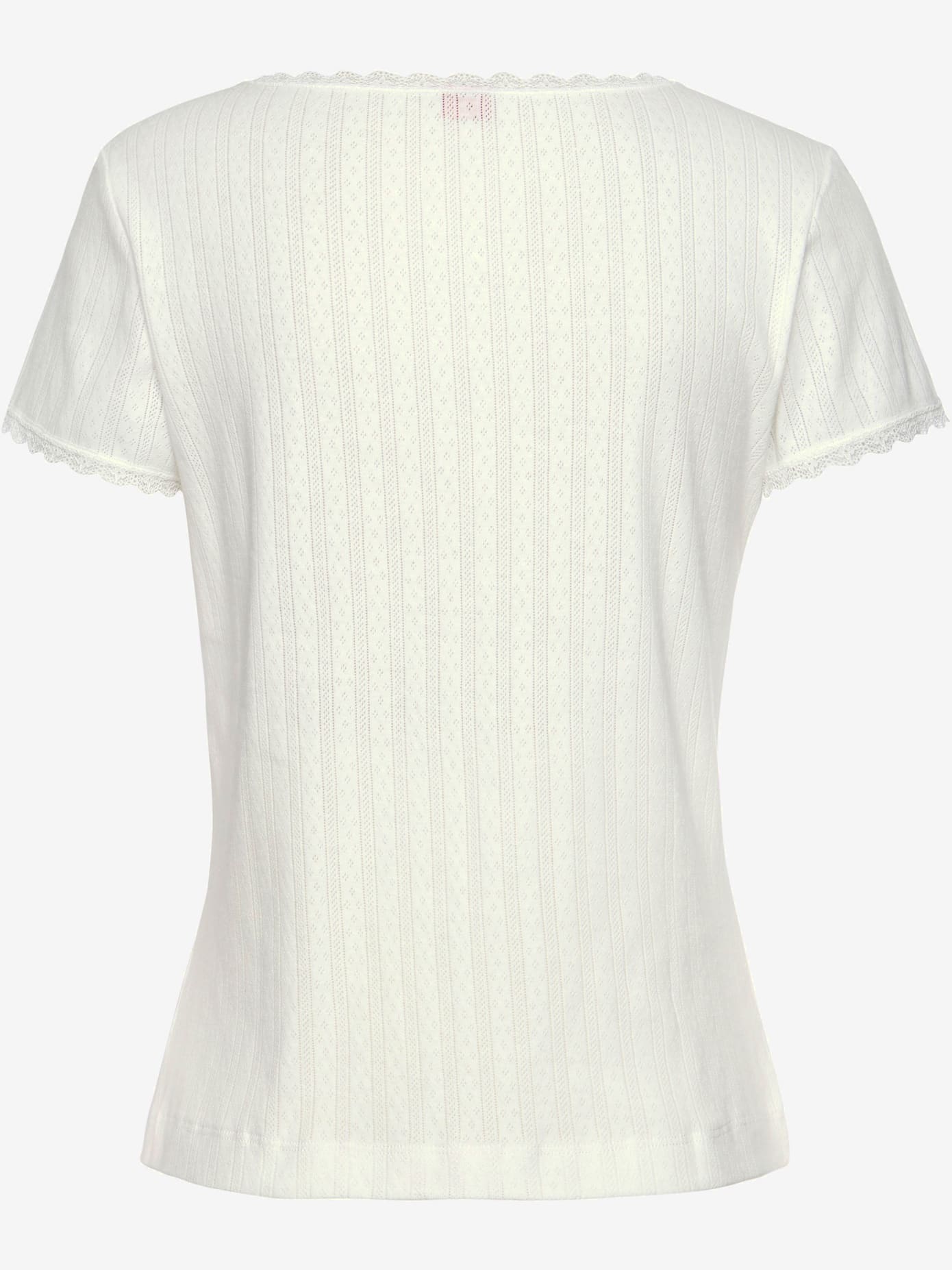 Haut de pyjama t-shirt de nuit fantaisie à manches courtes en tricot jacquard