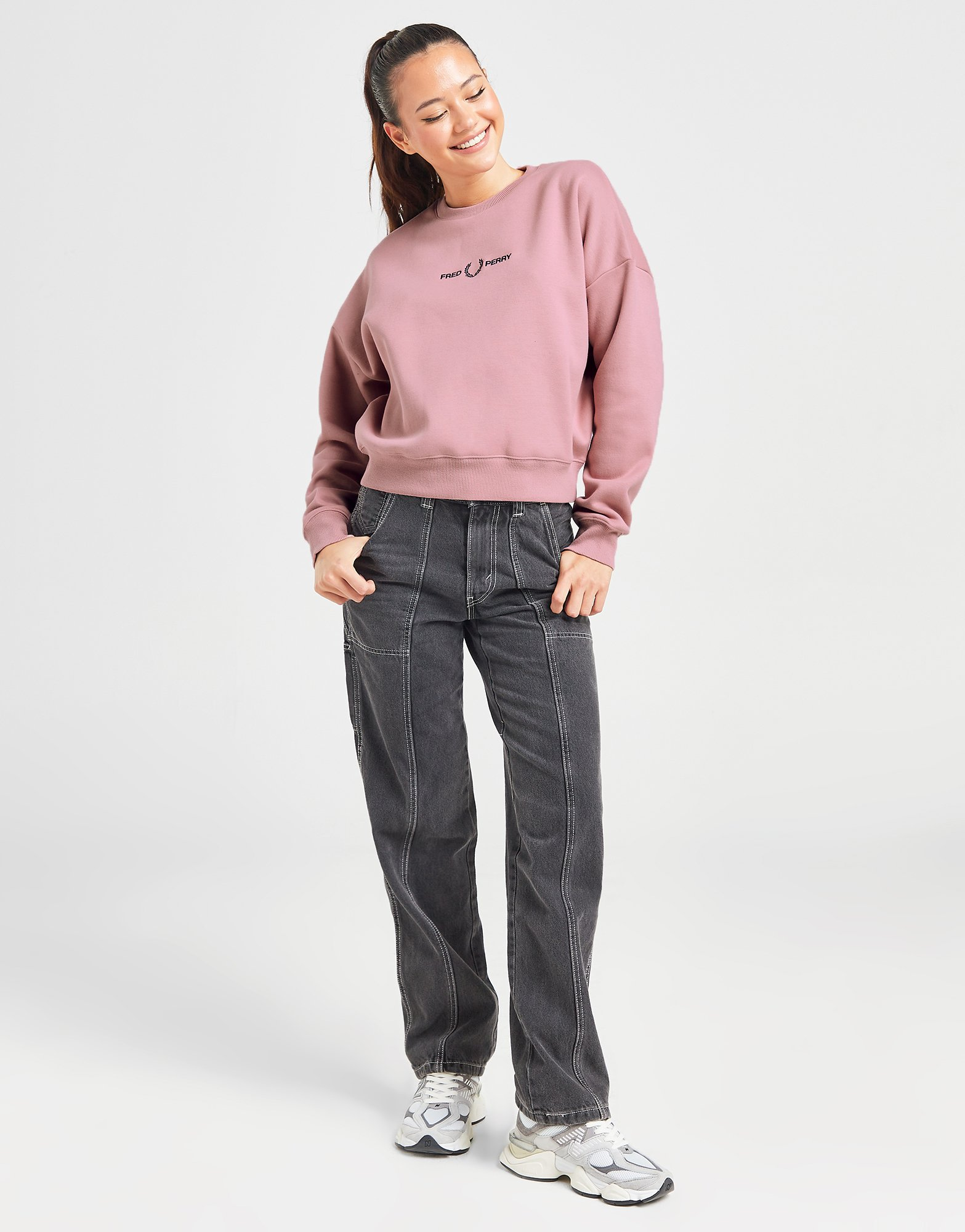 Fred Perry Sweatshirt Logo Femme
