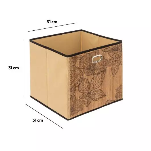 Panier de rangement (31 x 31 cm) Blackflora Bois