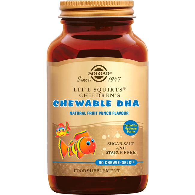 SolgarLit`l Squirts Childrens Chewable DHA 90 softgels