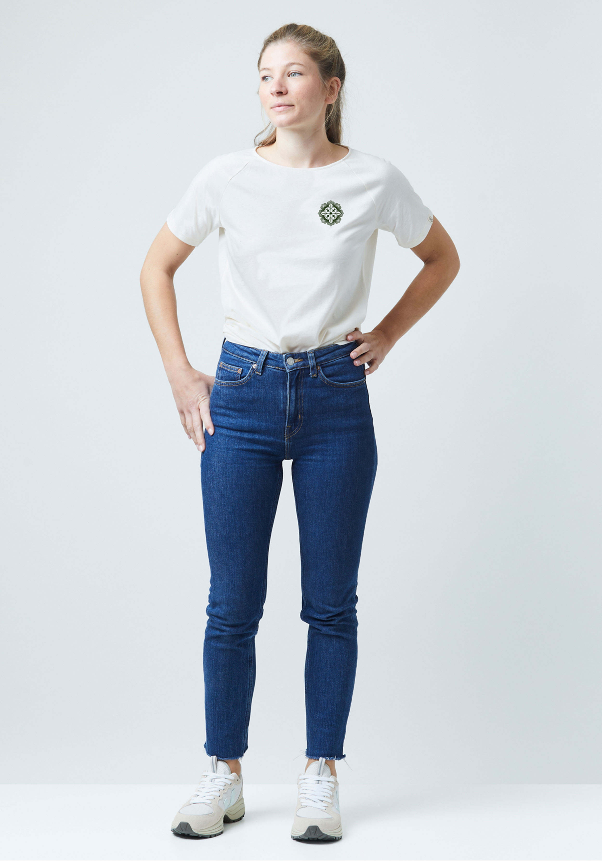 WE ARE ZRCL Damen Raglan T-Shirt Floral Natural