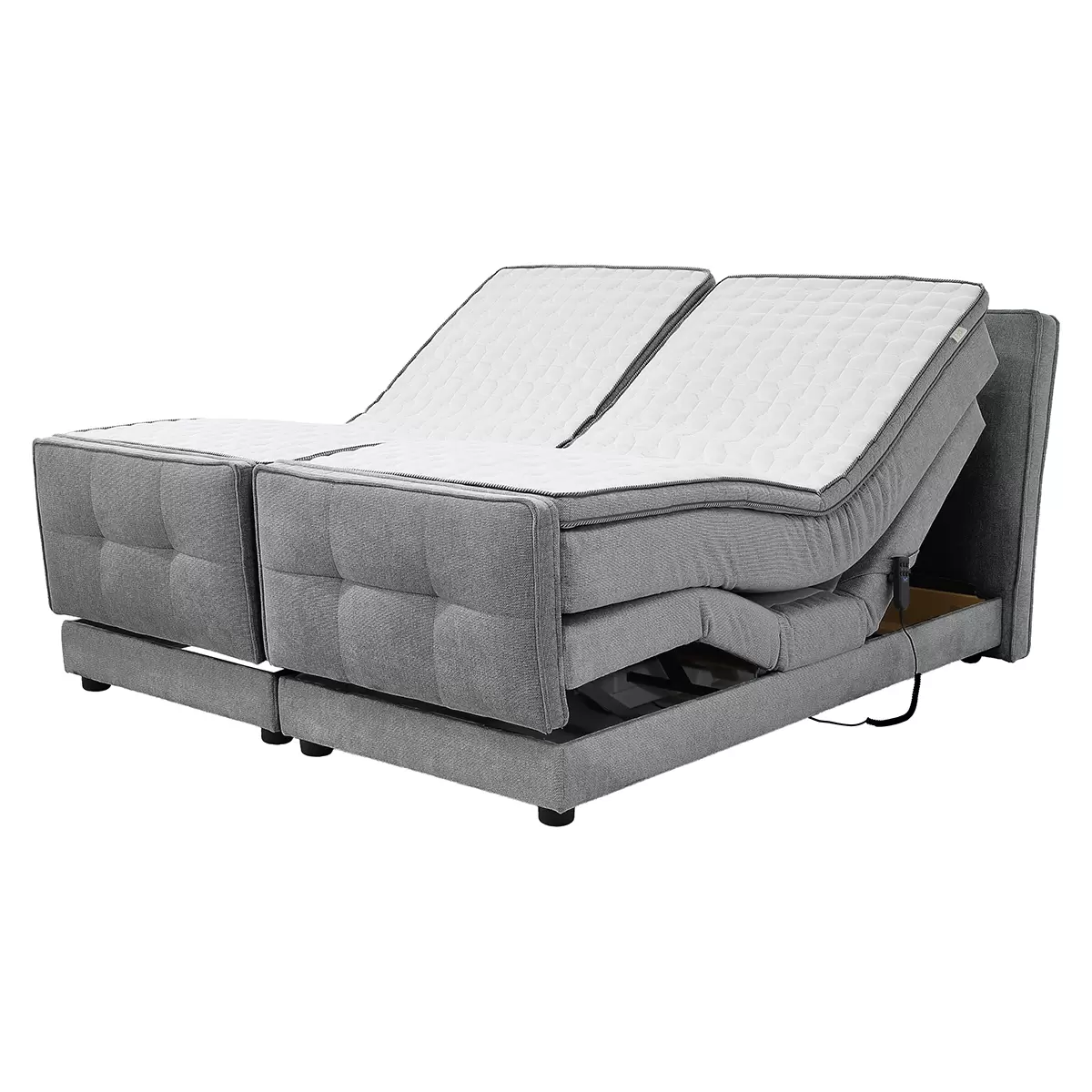 Boxspringbett Paulo 180x200 Grau