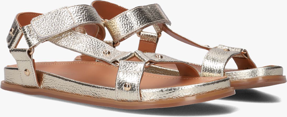 gouden stefano lauran platte sandalen 89863 1660