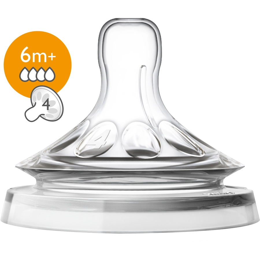 Philips Avent Trinksauger SCF04427 Natural ab dem 6. Monat 4 Stück