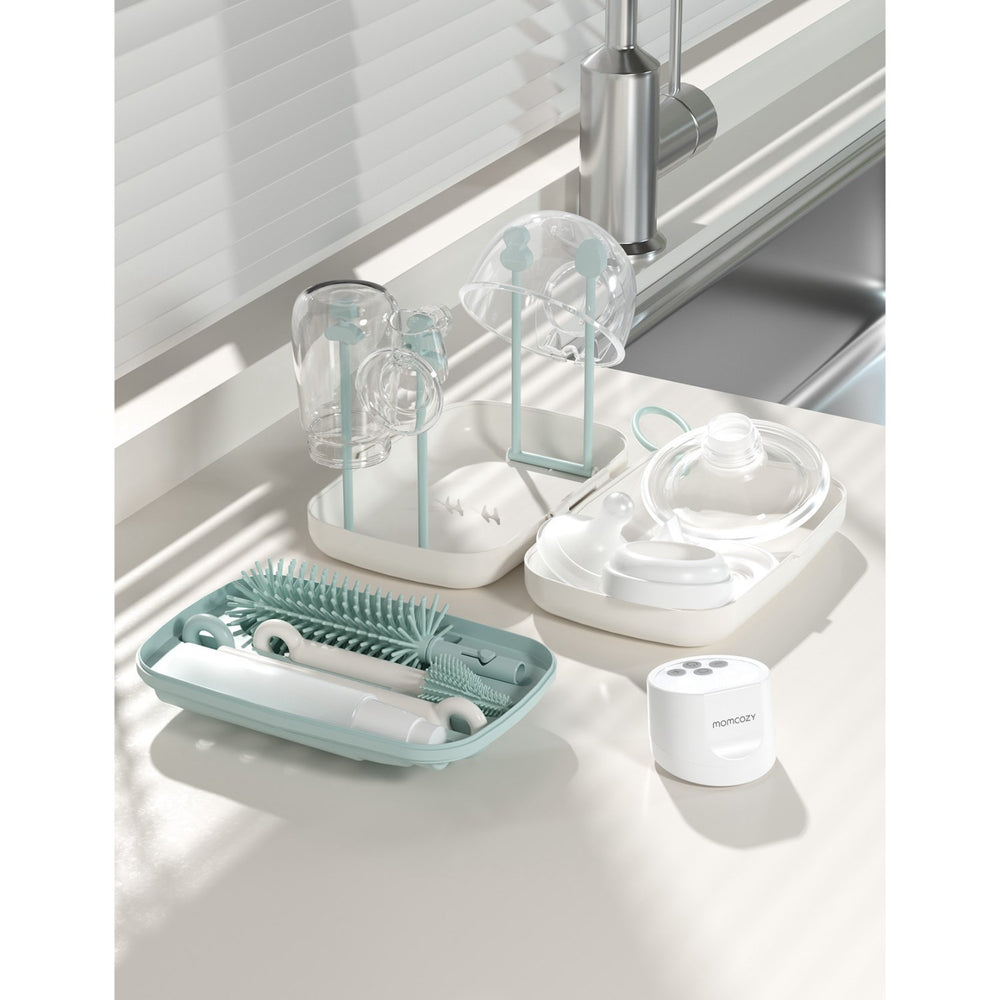 Køb Momcozy Green 7 In 1 Baby Flaske Børste Sæt