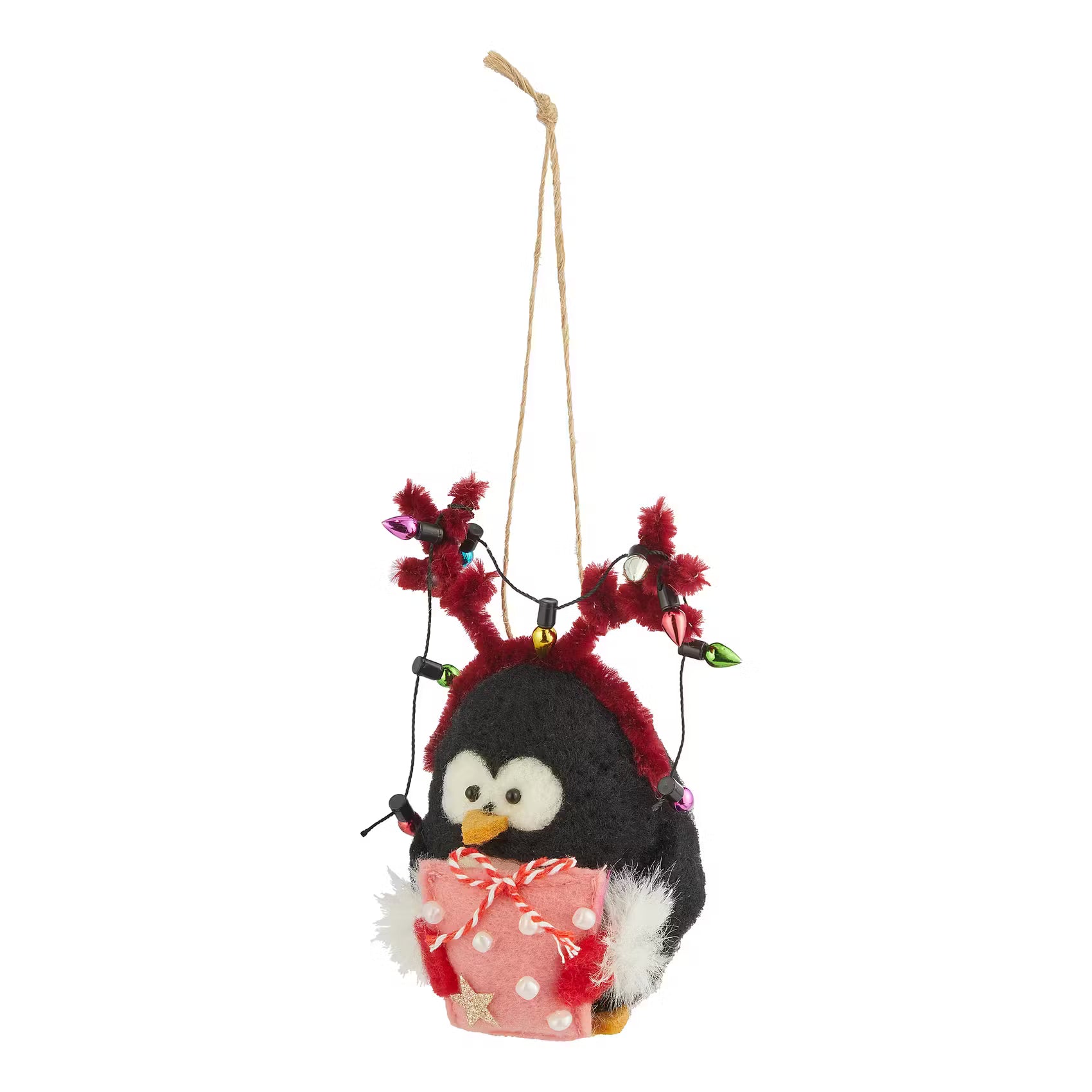 HANG ON Baumanhänger Pinguin mit Geweih