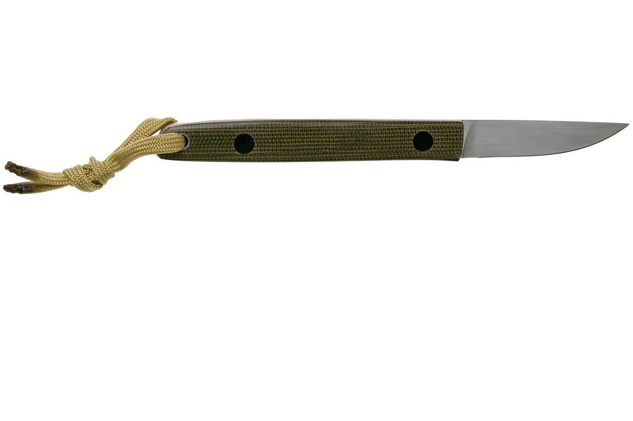 Ohta OFB SS 50 Green Canvas Micarta vaststaand mes