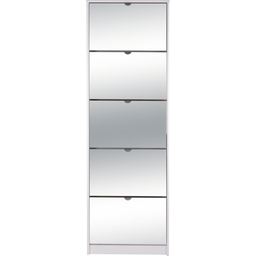 Schuhschrank Berry Metall schwarz 51 x 103 x 15 cm