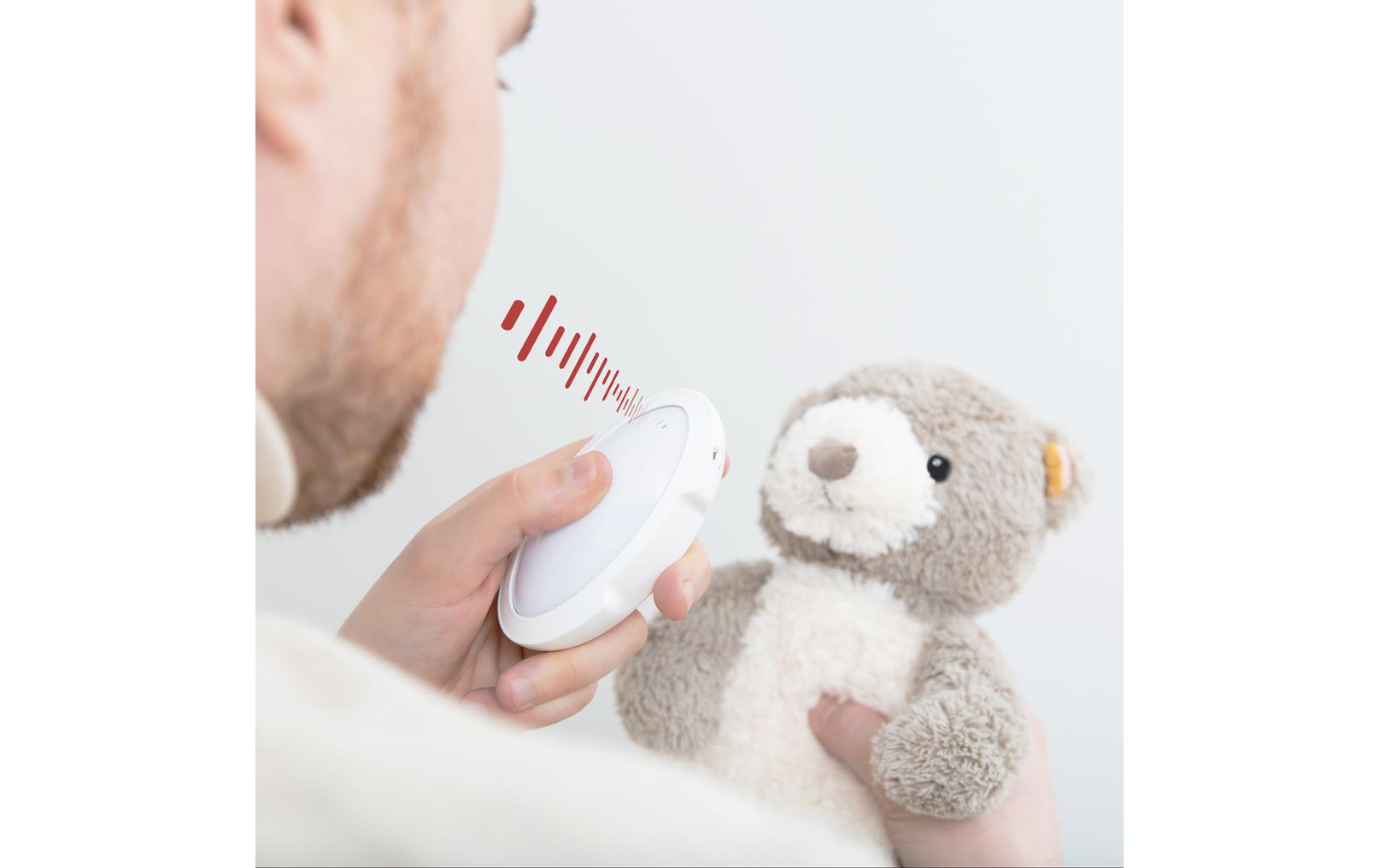 Einschlafhilfe Bär BrunoSound Maschine mit Licht, Sprachaufzeichnung und Schrei-Sensor